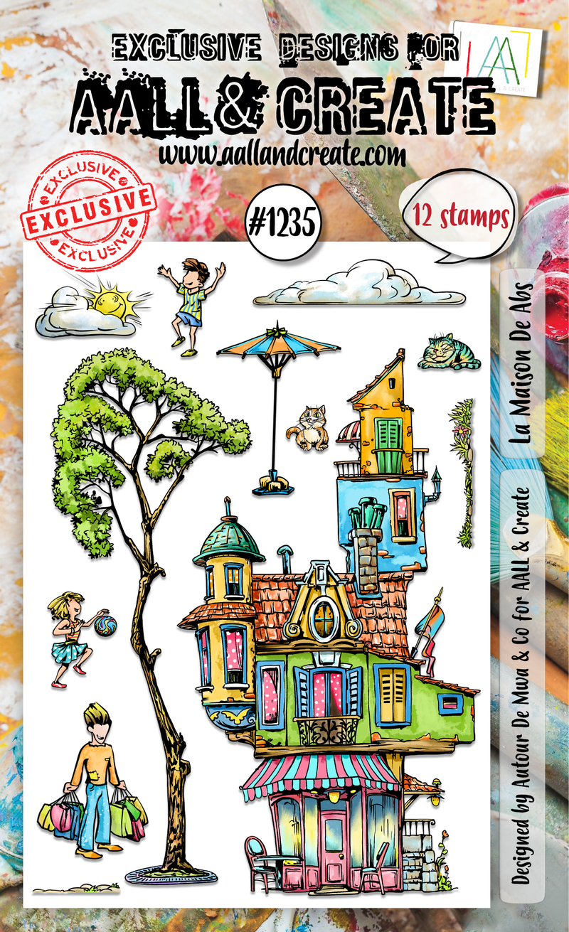 AALL and Create - Set de tampons A6 - La Maison De Abs-1