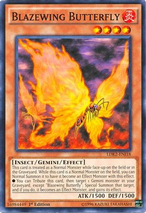 Blazewing Butterfly (LDK2-ENJ18) - Legendary Decks II 1st Edition-1