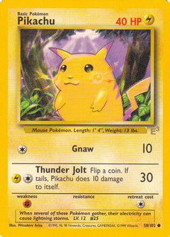 Pikachu - 58/102 (E3 Stamped) 58 - Miscellaneous Cards & Products-1
