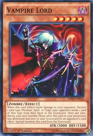 Vampire Lord (SDKS-EN012) - Structure Deck: Seto Kaiba 1st Edition-1