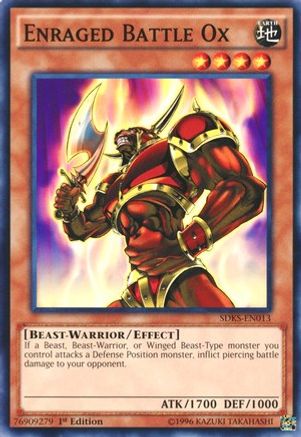Enraged Battle Ox (SDKS-EN013) - Structure Deck: Seto Kaiba 1st Edition