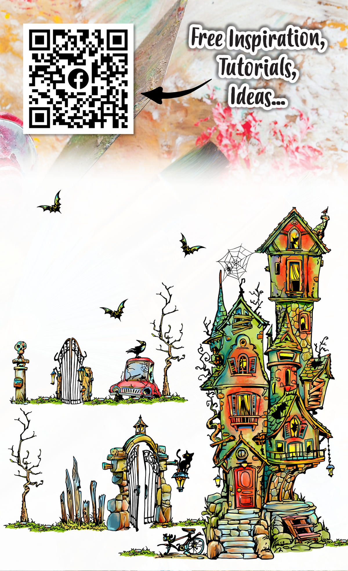 AALL and Create - A6 Stamp Set - Frightful Manor-2