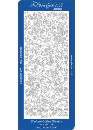 Deco Stickers - Flower Spray-1