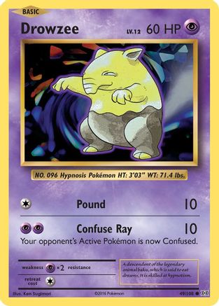 Drowzee 49/108 - XY  Evolutions-1
