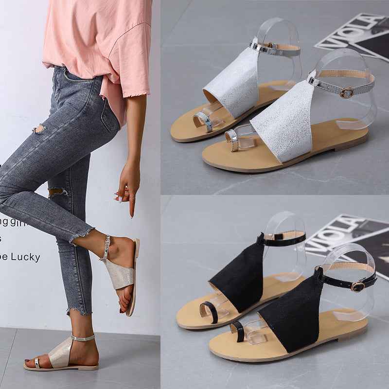 Mid buckle beach shoes-3