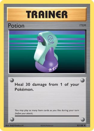 Potion 83/108 - XY  Evolutions Reverse Holofoil-1