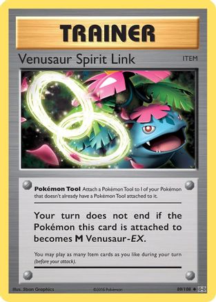 Venusaur Spirit Link 89/108 - XY  Evolutions Reverse Holofoil-1