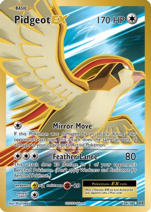 Pidgeot EX (Full Art) 104/108 - XY  Evolutions Holofoil-1