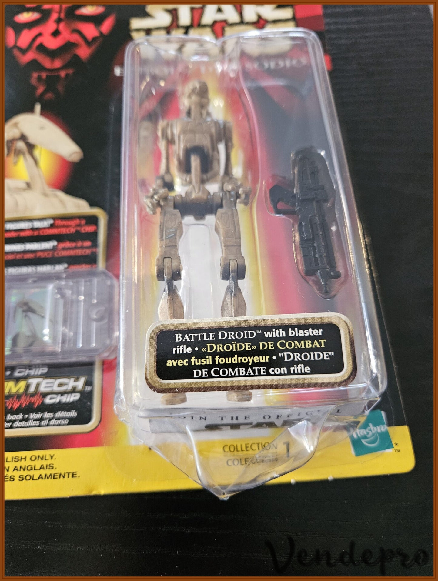 Star Wars Episodio I – Droide de Batalla (Variante "Sucio", chip CommTech en inglés) (UPC: 076281840925)