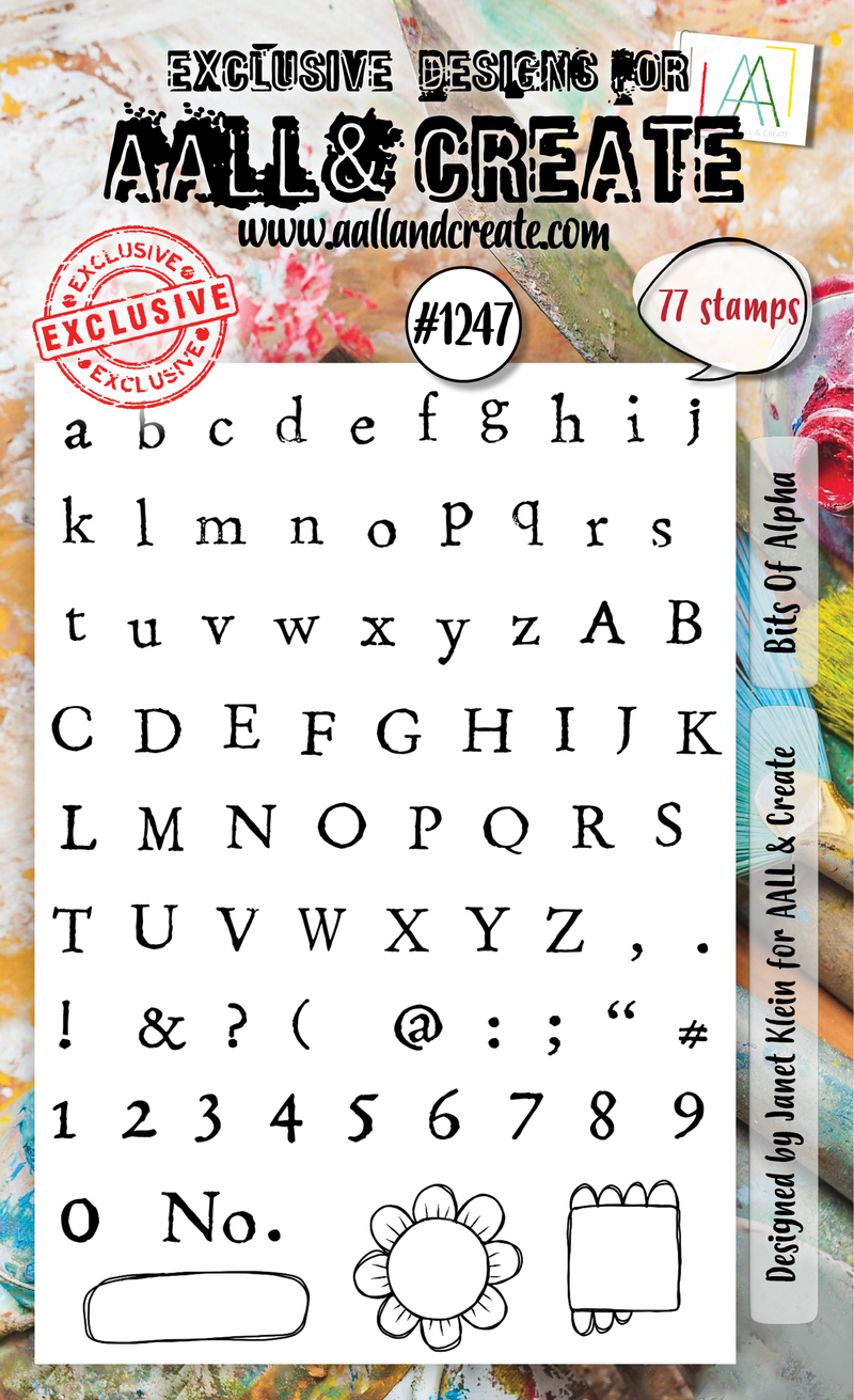 AALL and Create - A6 Stamp Set - Bits Of Alpha-1