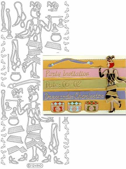 Deco Stickers - Vintage Ladies Twenties-1