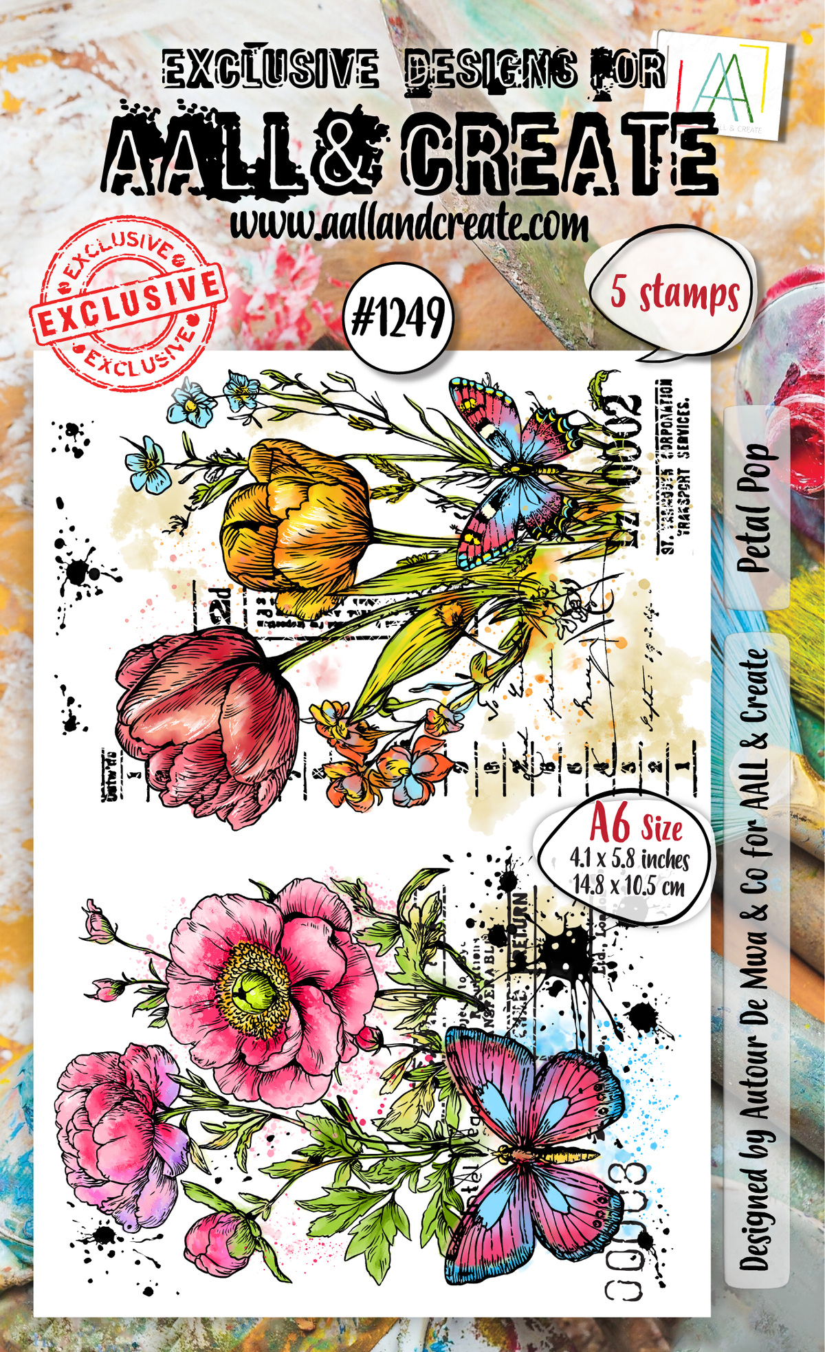 AALL and Create - A6 Stamp Set - Petal Pop-1