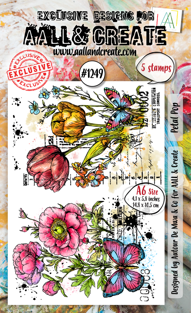 AALL and Create - A6 Stamp Set - Petal Pop-1