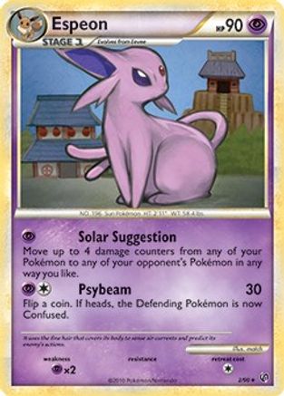 Espeon - 2/90 (HGSS Undaunted) - Deck Exclusives-1