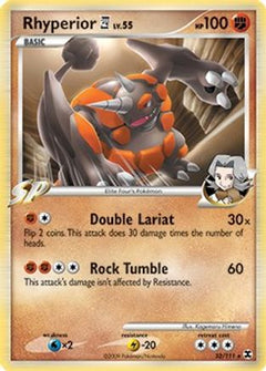 Rhyperior E4 - 32/111 (DPPt Rising Rivals) - Deck Exclusives Holofoil-1