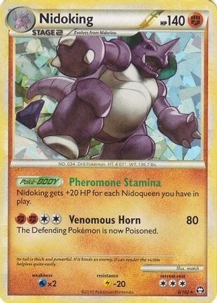 Nidoking - 6/102 (Cracked Ice Holo) - Deck Exclusives Holofoil-1
