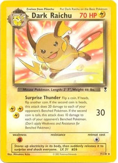 Dark Raichu - 7/110 (WotC Legendary Collection) - Deck Exclusives-1