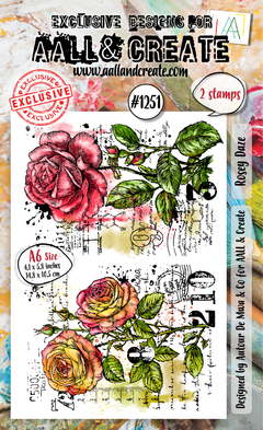 AALL and Create - A6 Stamp Set - Rosey Daze-1