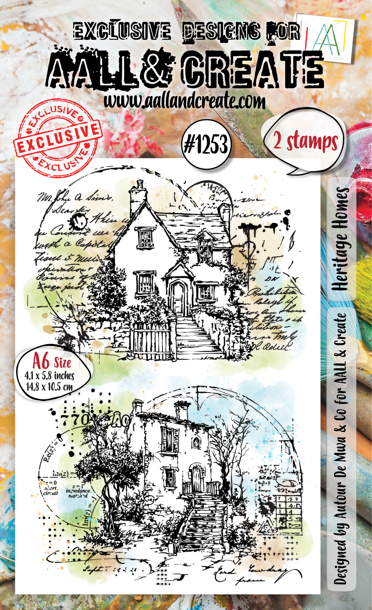 AALL and Create - A6 Stamp Set - Heritage Homes-1