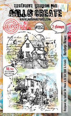 AALL and Create - A6 Stamp Set - Heritage Homes-1