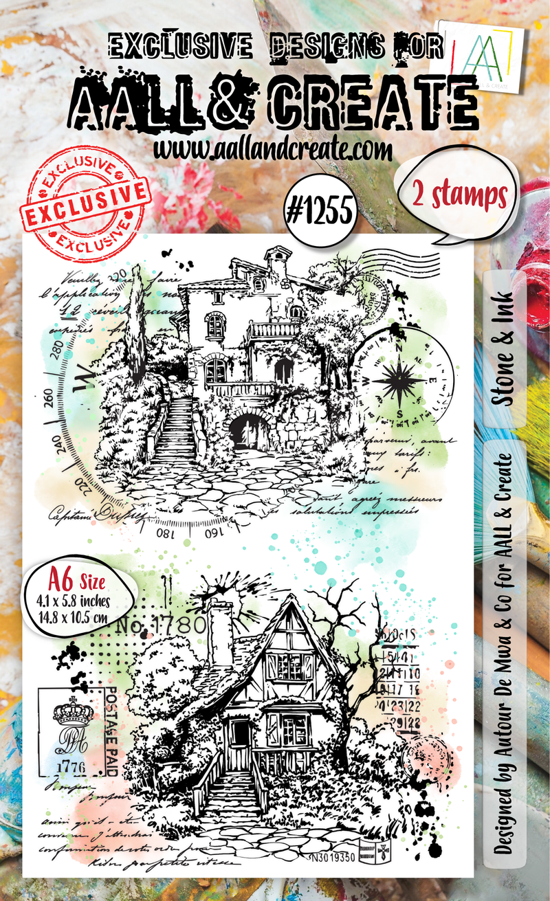 AALL and Create - A6 Stamp Set - Stone & Ink-1