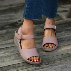 Sandalswomen's Beach Toe Wedge Sandals-5