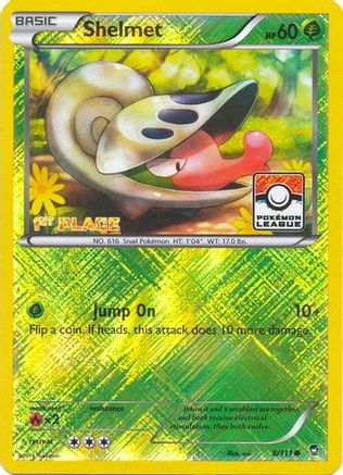 Shelmet - 8/111 (Pokemon League) [1st Place] - League & Championship Cards Reverse Holofoil-1