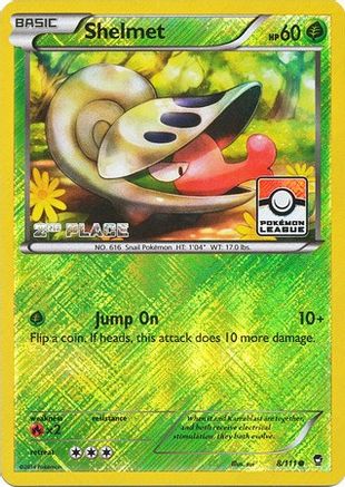 Shelmet - 8/111 (Pokemon League) [2nd Place] - League & Championship Cards Reverse Holofoil-1