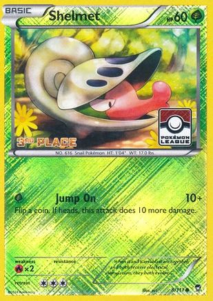 Shelmet - 8/111 (Pokemon League) [3rd Place] - League & Championship Cards Reverse Holofoil-1
