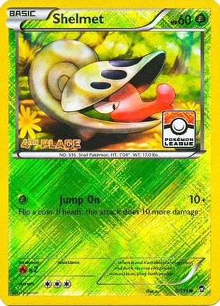 Shelmet - 8/111 (Pokemon League) [4th Place] - League & Championship Cards Reverse Holofoil-1