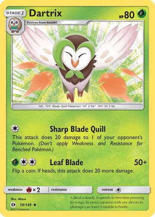 Dartrix 10/149 - SM Base Set-1
