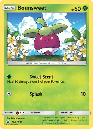 Bounsweet 18/149 - SM Base Set Reverse Holofoil-1