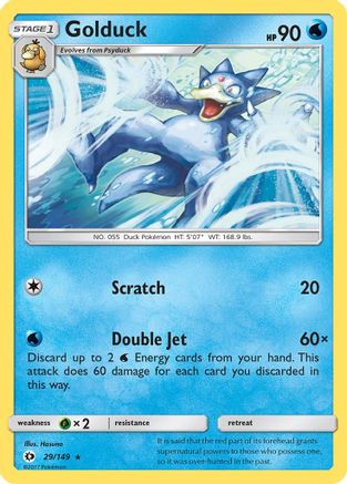Golduck 29/149 - SM Base Set Reverse Holofoil-1