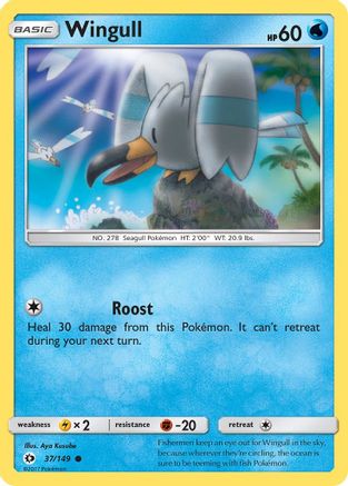 Wingull 37/149 - SM Base Set-1