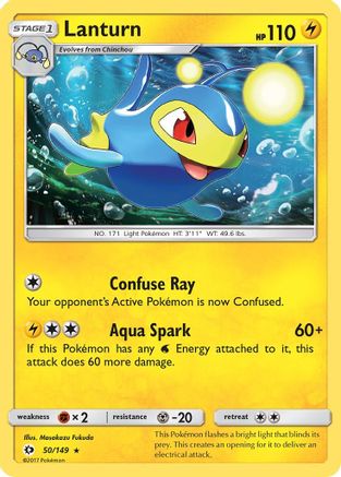 Lanturn 50/149 - SM Base Set-1