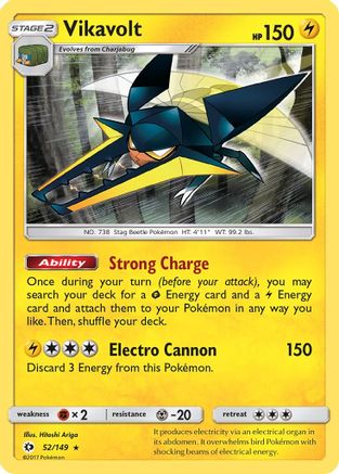 Vikavolt 52/149 - SM Base Set Holofoil-1