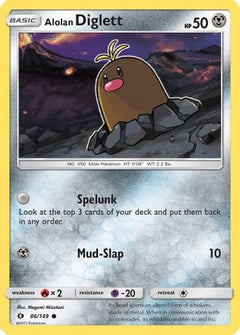 Alolan Diglett 86/149 - SM Base Set-1