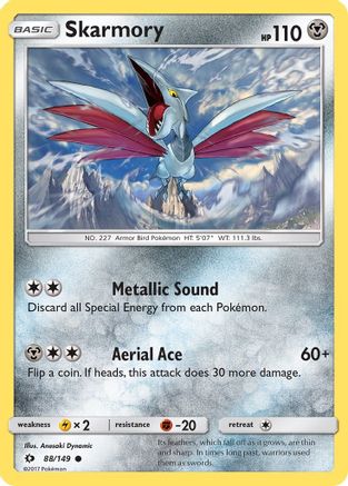 Skarmory 88/149 - SM Base Set Reverse Holofoil-1