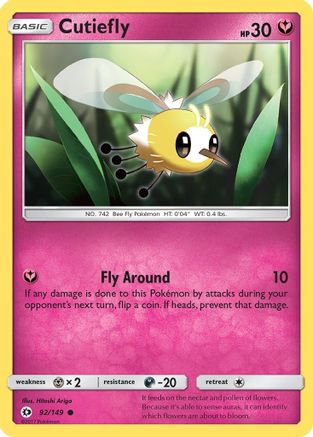 Cutiefly 92/149 - SM Base Set