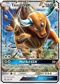 Tauros GX 100/149 - SM Base Set Holofoil-1