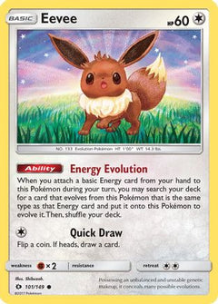 Eevee 101/149 - SM Base Set-1
