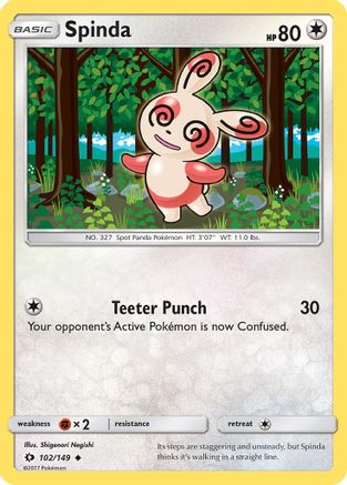 Spinda 102/149 - SM Base Set-1