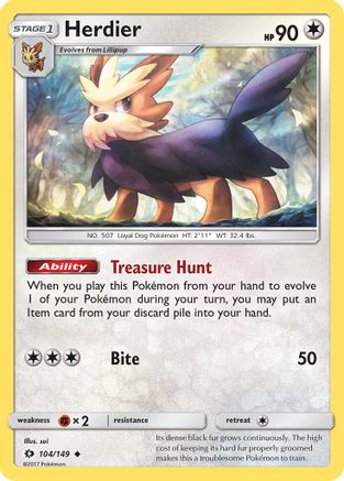 Herdier 104/149 - SM Base Set-1