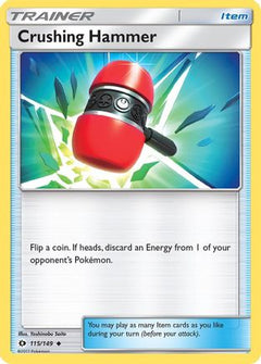 Crushing Hammer 115/149 - SM Base Set Reverse Holofoil-1