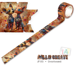 AALL and Create - Washi Tape 25mm x 10m - Gearhound (Layer-It-Up!)-1