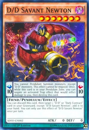 D/D Savant Newton (SDPD-EN002) - Structure Deck: Pendulum Domination 1st Edition-1