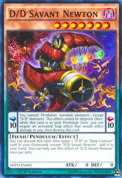 D/D Savant Newton (SDPD-EN002) - Structure Deck: Pendulum Domination 1st Edition-1