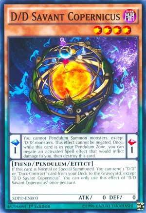 D/D Savant Copernicus (SDPD-EN003) - Structure Deck: Pendulum Domination 1st Edition-1