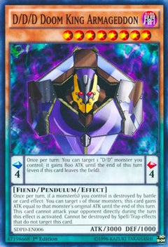 D/D/D Doom King Armageddon (SDPD-EN006) - Structure Deck: Pendulum Domination 1st Edition-1