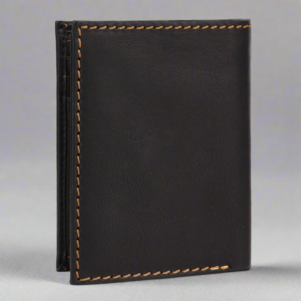 MET Men's Upright Coin Leather Wallet-3